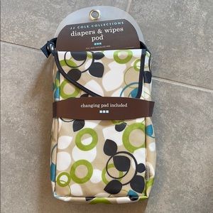 JJ Cole Diaper & Wipes Pod in Blue Vine